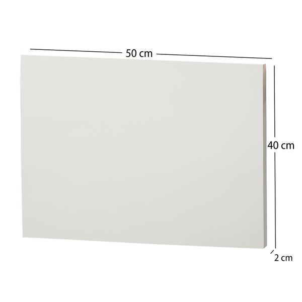 Malgrund Holz 2er Set 50x40 cm (LxB) Gesso vorgrundiert weiß