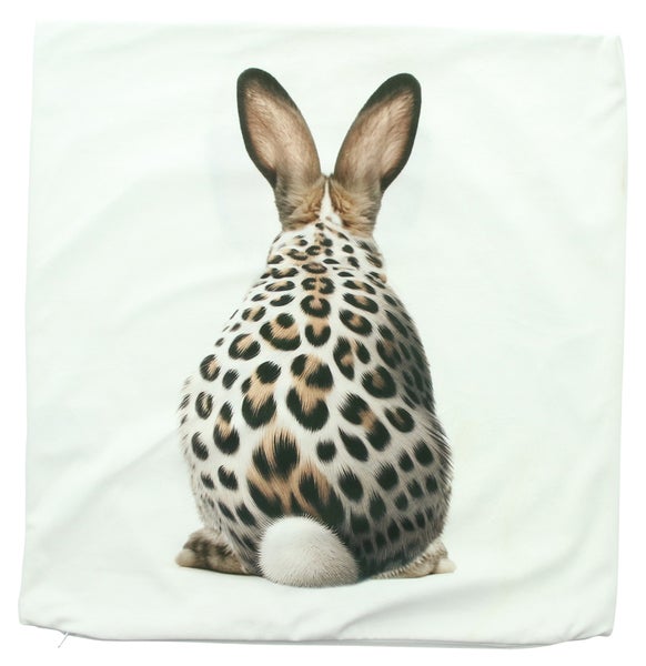 FRANK FLECHTWAREN|Kissenhülle Hase Leo, 45 x 45 cm, POLYESTER