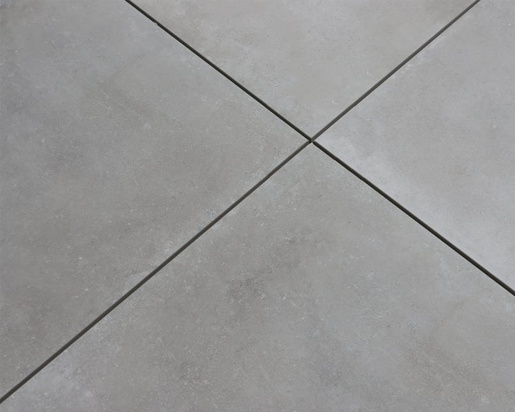 Wohnrausch Keramik Poolumrandung Beckenrandstein LIGHT GREY, 60 x 30 x 3 cm, 1 Rundkante, betongrau