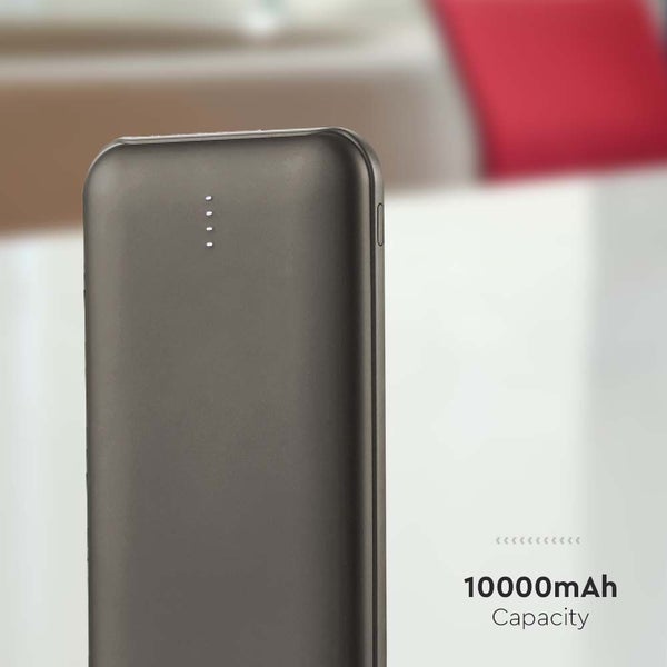 LED Display Power Banks - Graues Gehäuse - 10000mAh