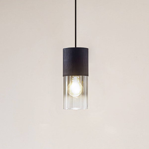 Lindby Pendelleuchte Svante (Modern) in Alu aus Glas (1 flammig, E27) - Hängelampe Esstischlampe Hängeleuchte Wohnzimmerleuchte