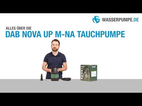 DAB NOVA UP M-NA Tauchpumpe mit Zubehör und Verpackung