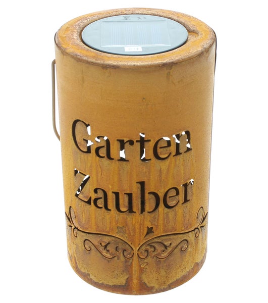 FRANK FLECHTWAREN | Solar-Laterne Gartenzauber, METALL, KUNSTSTOFF, 14,5 x 12 x 20 cm