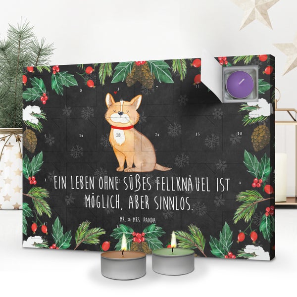 Mr. & Mrs. Panda Duftkerzen Adventskalender Hund Glück - Schwarz