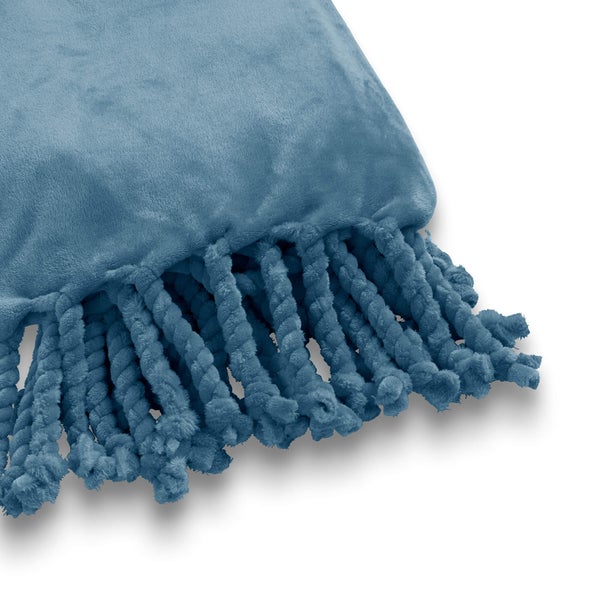 FLORIJN - Wohndecke Fleece 150x200 cm - Provincial Blue - blau