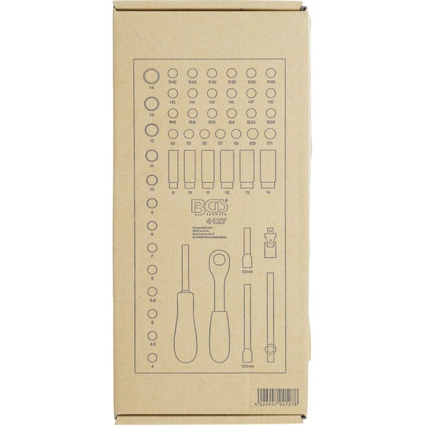 Abbildung der Verpackung eines BGS technic Werkzeugsatzes