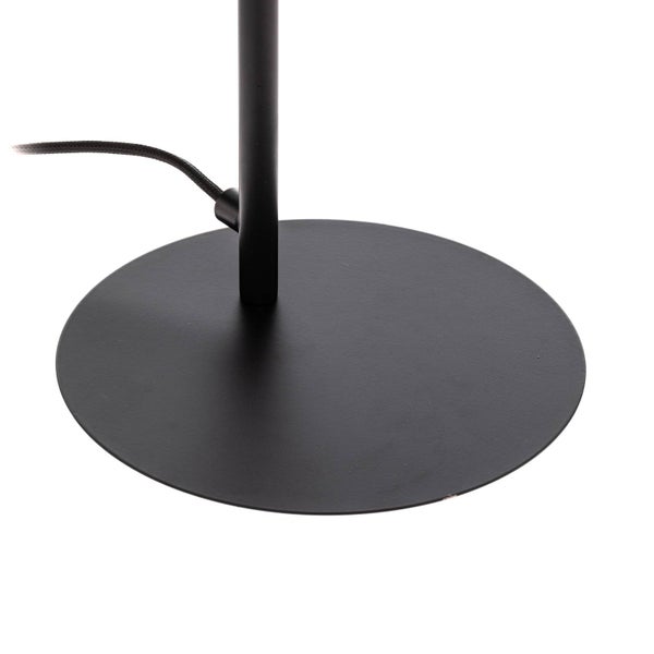 Lucande LED Tischlampe Yekta dimmbar (Design, Modern) in Schwarz aus Metall (1 flammig ) - Tischleuchte Schreibtischlampe Nachttischlampe Wohnzimmerleuchte