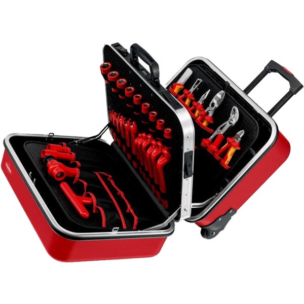 Knipex Werkzeugkoffer BIG Twin Move RED bestückt - 989915
