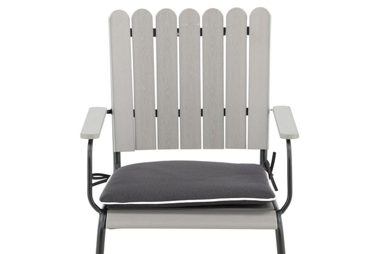 Holmsund Sitzkissen für Gartenstuhl grau. 47 X 41 X 4 cm