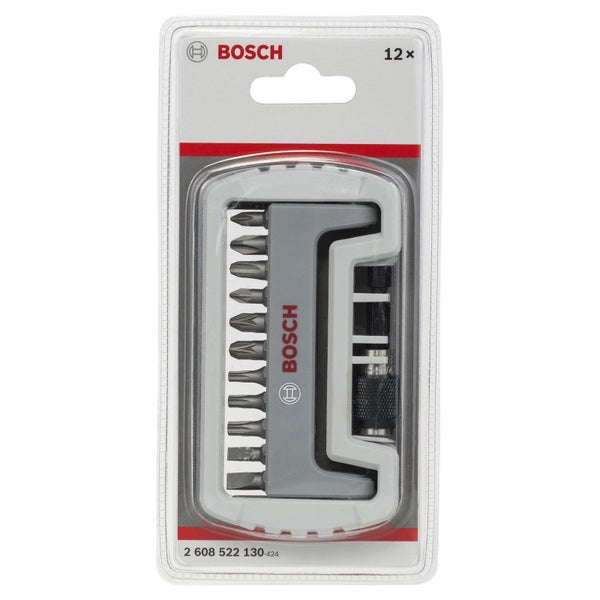 Bosch Logo 12-teiliges Schrauberbit-Set in Kunststoffverpackung