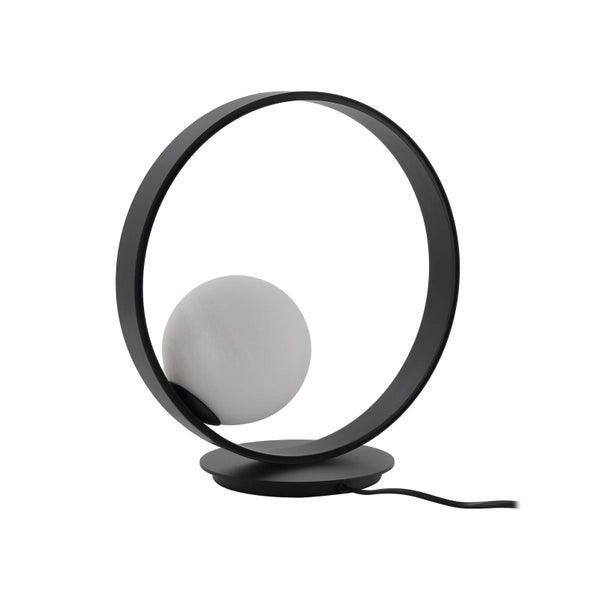 Lucande LED Tischlampe Luneo dimmbar (Modern) in Schwarz aus Metall (1 flammig, ) - Tischleuchte Schreibtischlampe Nachttischlampe Wohnzimmerleuchte