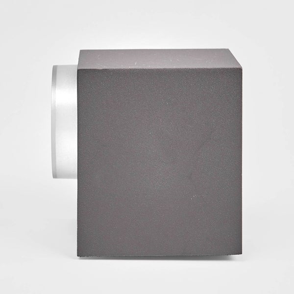 Lindby Wandleuchte außen Jovan (spritzwassergeschützt (Modern) in Alu aus Aluminium (1 flammig, GU10) - Außenwandleuchten Wandlampe Led Außenlampe Outdoor für Außenwand/Hauswand Haus