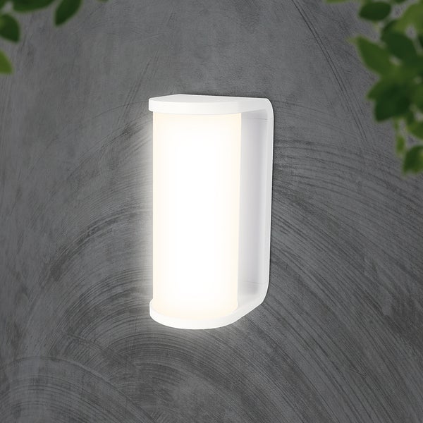Weiße LED-Wandleuchte für den Außenbereich