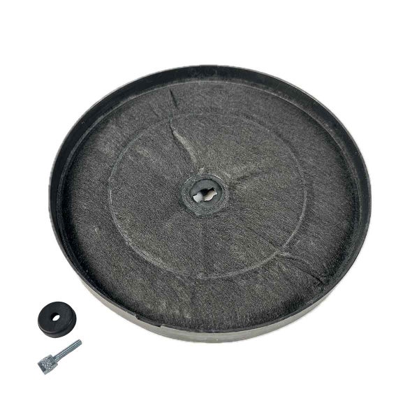 Runder Aktivkohlefilter mit Befestigungsmaterial für Dunstabzugshaube