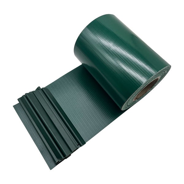 FLOORDIREKT PVC Sichtschutzstreifen 19 cm x 35 m für Gartenzäune Blickdicht Grün