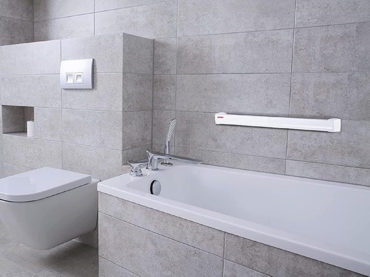 Leifheit Wandtrockner Telegant 72 Protect, 7,20m Wäscheleine für kleine Haushalte, platzsparender Trockner, Wäschereck mit Wandmontage, drinnen & draußen, Wäschetrockner für die Wäsche zwischendurch