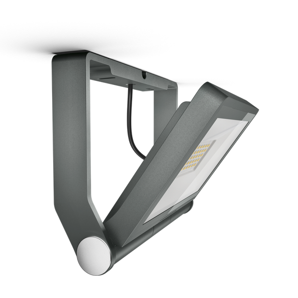 Graue LED-Außenwandleuchte