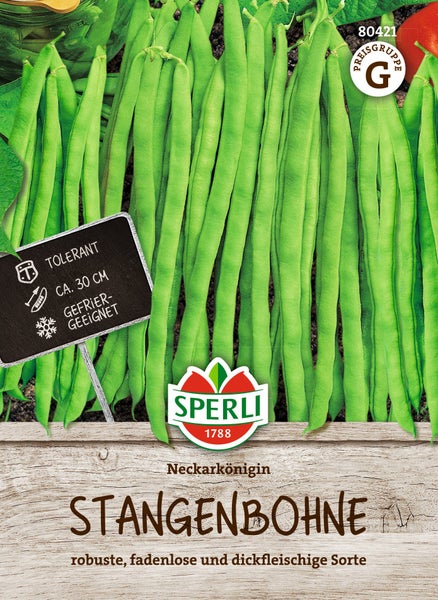 Samenpaket Stangenbohne Neckarkönigin von Sperli