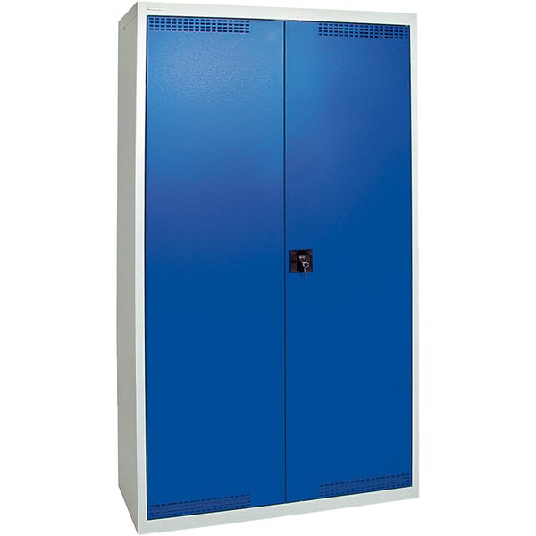 Stumpf Umweltschrank BP-4 lichtgrau / enzianblau + 4 Auffangwannen durchgehend - 7598074