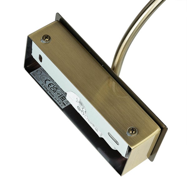 Detailansicht einer Lampenhalterung mit Befestigungsschrauben