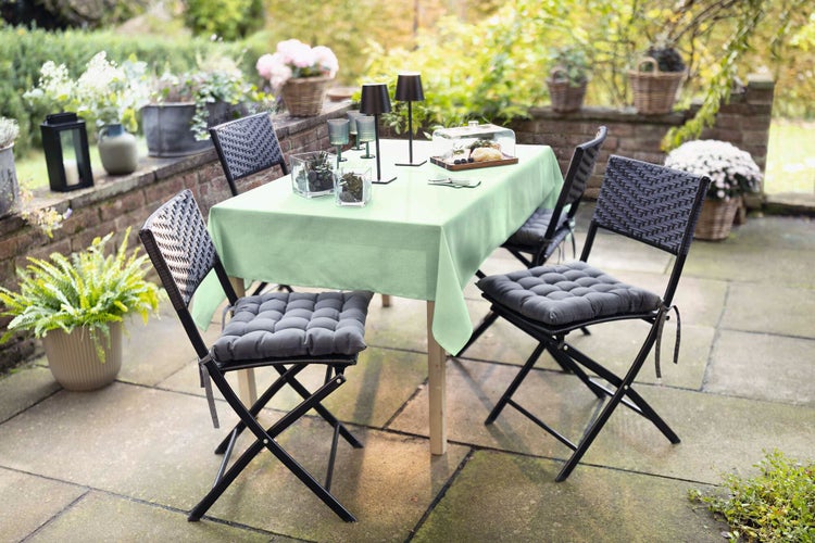 FRANK FLECHTWAREN | Sitzkissen Grey, 4er Set, POLYESTER, 40 x 40 cm