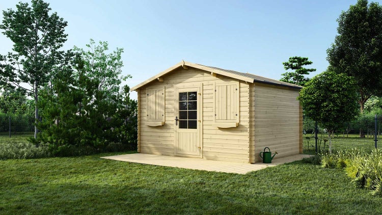 Gartenhaus, Gerätehaus 12m2 - 4x3m - 28mm