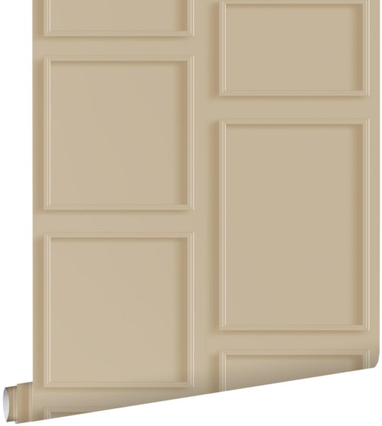 ESTAhome Tapete Holzwandverkleidung Sandbeige - 50 x 900 cm - 139928