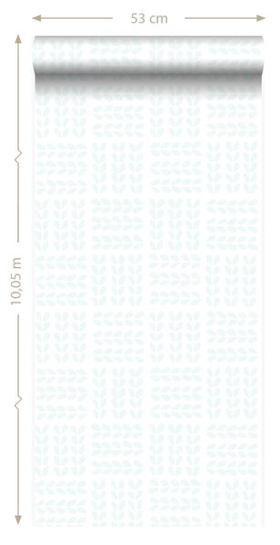 Tapetenrolle mit Strickmuster, 53 cm breit und 10,05 m lang