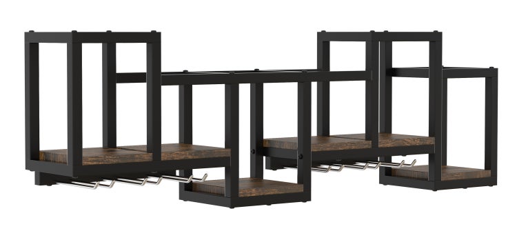 Holz Wandregal Gewürze Gläser Regal Küche Kolari M