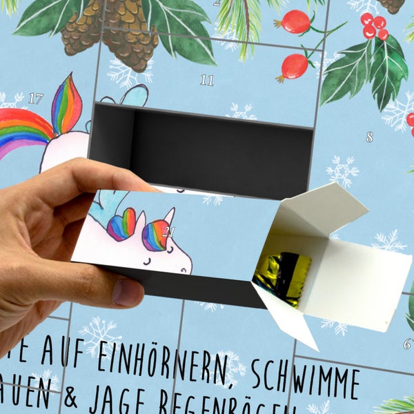 Mr. & Mrs. Panda Befüllbarer Adventskalender Einhorn Pegasus - Blau Pastell
