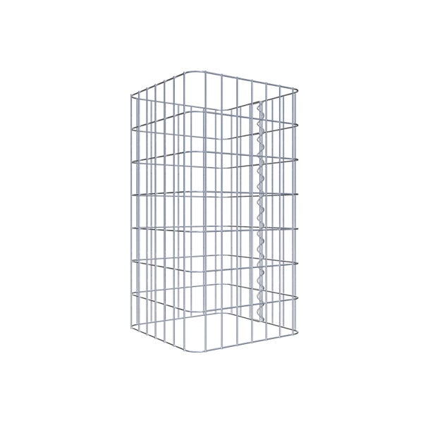 Gabionensäule 37 x 37 cm, MW 5 x 10 cm eckig - Höhe: 0,70 m