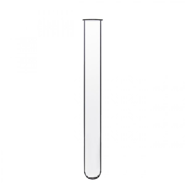 Reagenzglas aus Glas mit Rand