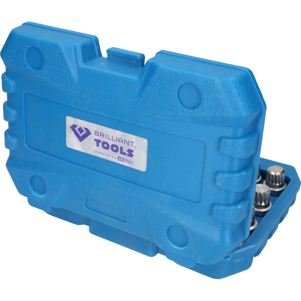 Brilliant Tools Werkzeugsatz in blauem Aufbewahrungskoffer