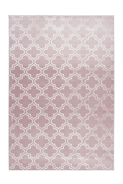 Kurzflor Teppich Blissique Rosa Modern, Klassisch 200 x 290 cm