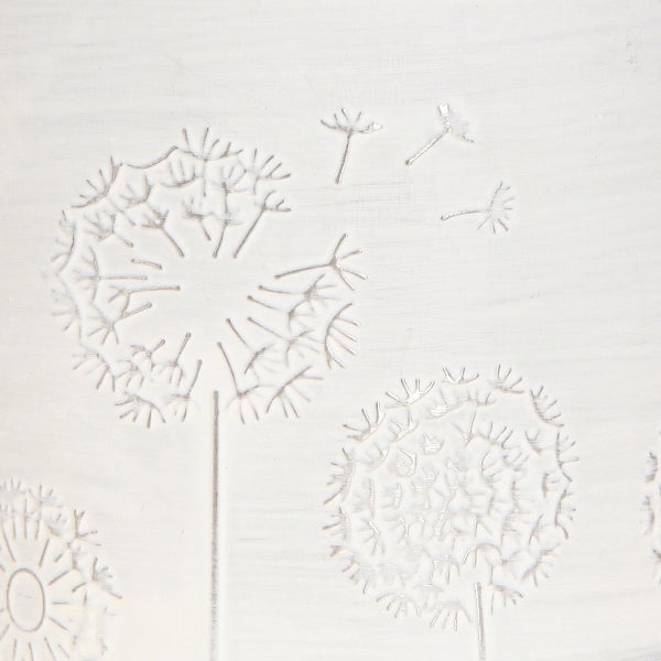 Dekoratives Relief mit Löwenzahn-Motiv