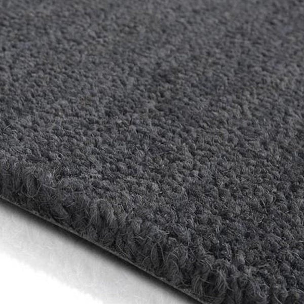 FLOORDIREKT Fußmatte Kokos - Eingangsmatte aus Kokos - Fußabtreter - Grau - 24 mm - 40 x 60 cm