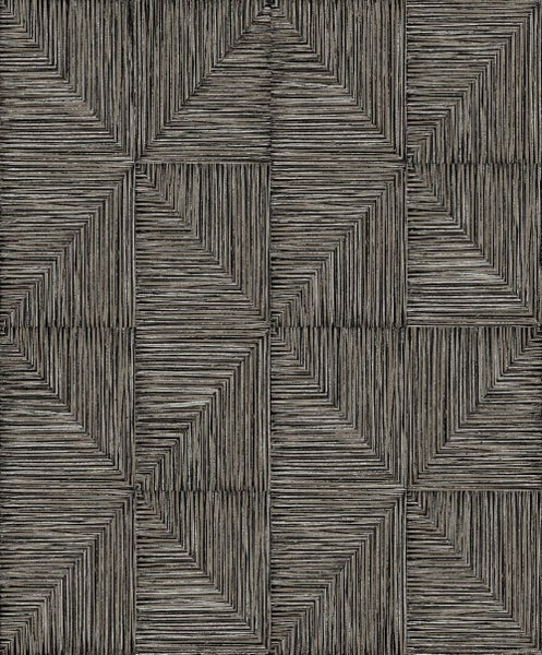 Masureel Tapete geometrisches Motiv Grau - 53 cm x 10.05 m - 630088