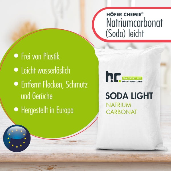 Höfer Chemie Natriumcarbonat (Soda) leicht in Plastikverpackung