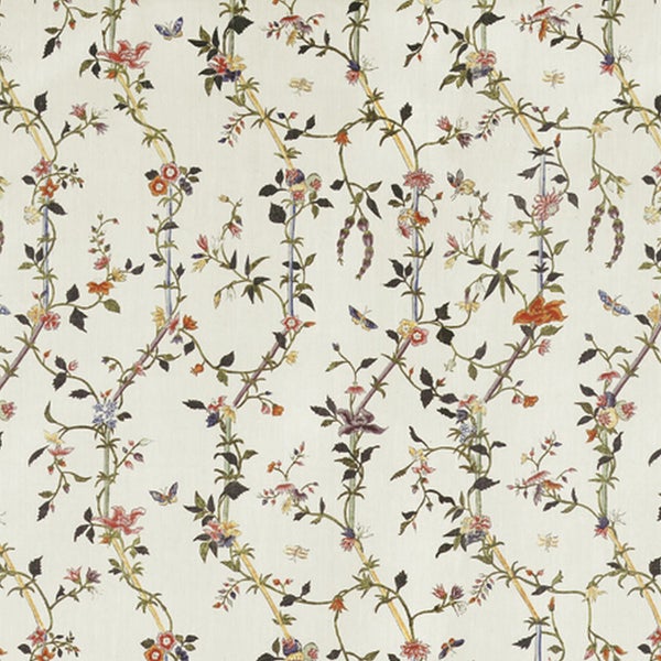 Muster mit Blumen und Ranken für Wohnraumgestaltung