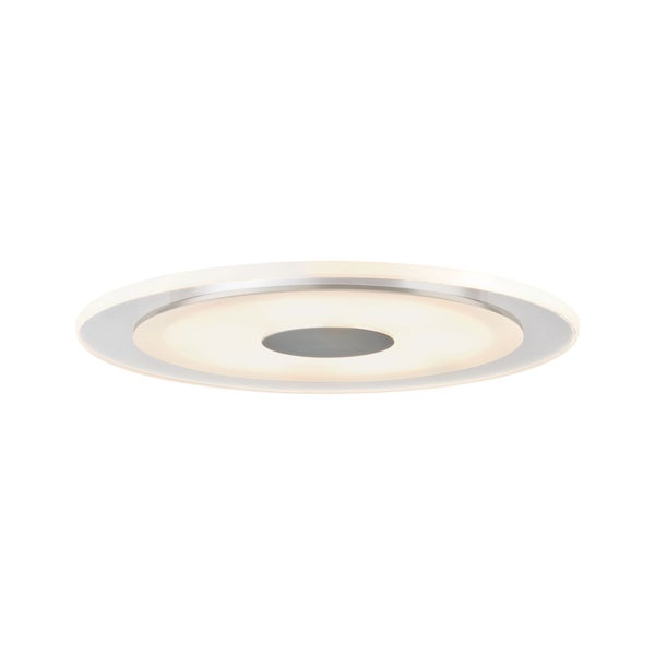 Premium LED Einbauleuchte Whirl Einzelleuchte rund 150mm 6,9W 450lm 230V 3000K Alu gedreht, Satin