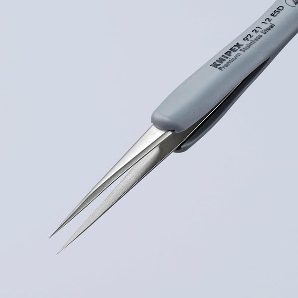 Knipex Gummi-Pinzette ESD Edelstahl 112 mm - 922112ESD