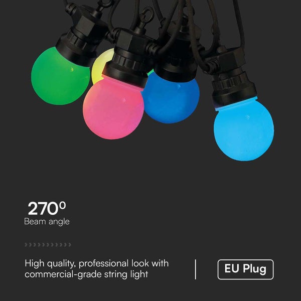 LED-Lampen - Lichterkette - IP44 - 7,5 Watt - 30 Lumen - RGB