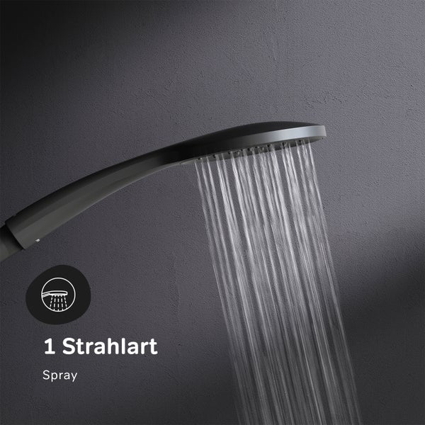 Duschsäule inkl. Umsteller F07TB022 Hit Schwarz matt
