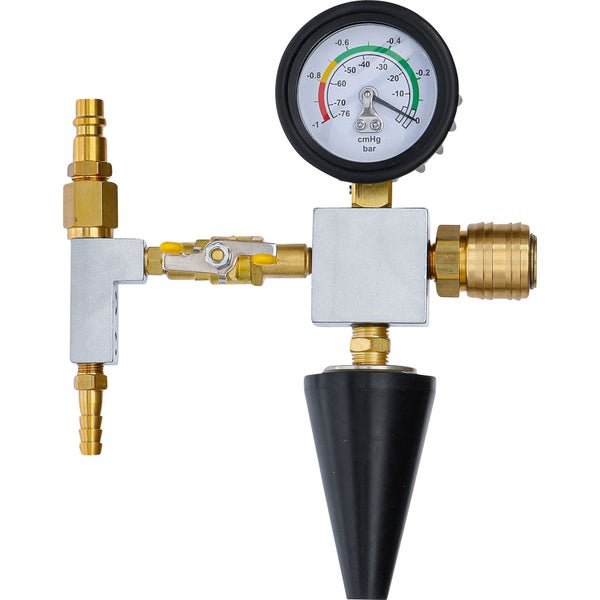 Vakuumtester mit Manometer und verschiedenen Anschlüssen