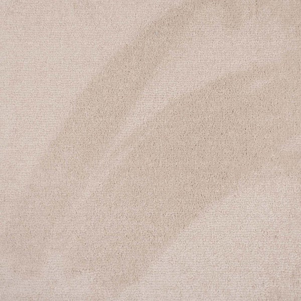 Selbstliegende Teppichfliesen weich Velours Teppich Fliesen in Crème für Schlafzimmer und Wohnzimmer Velour Teppichboden als Fliesen in 50x50 cm