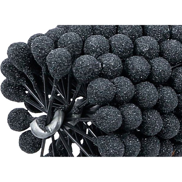 Dekorativer Zierapfelzweig mit kleinen Kugeln