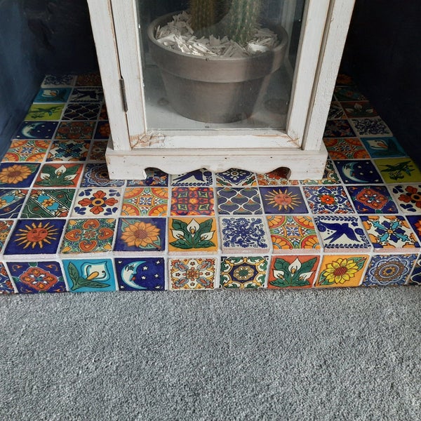 Fliesen mit verschiedenen Mustern