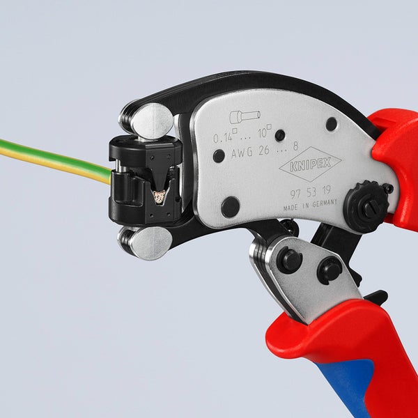 KNIPEX Crimpzange zum Verpressen von Aderendhülsen