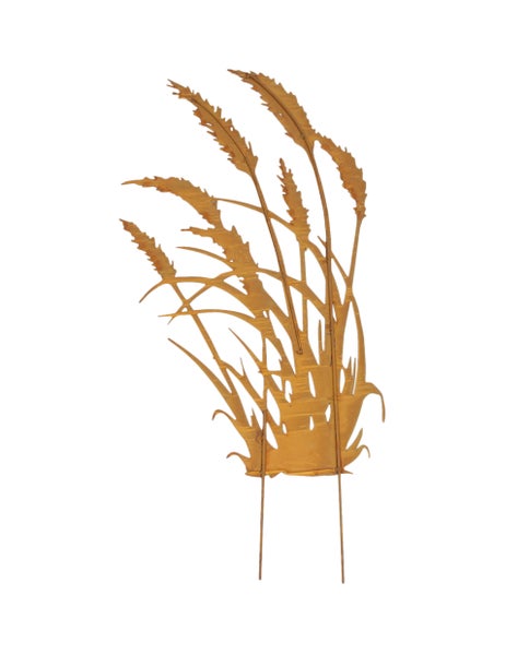 FRANK FLECHTWAREN|Gartenstecker Schilf, 41,5 x 92 cm, METALL