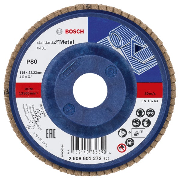 Bosch Schleifmopteller, Durchmesser 115 mm, Körnung P80